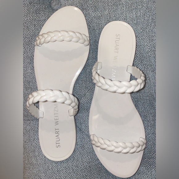 Brand New White Stuart Weitzman Sandals (Never Worn) - Picture 1 of 4